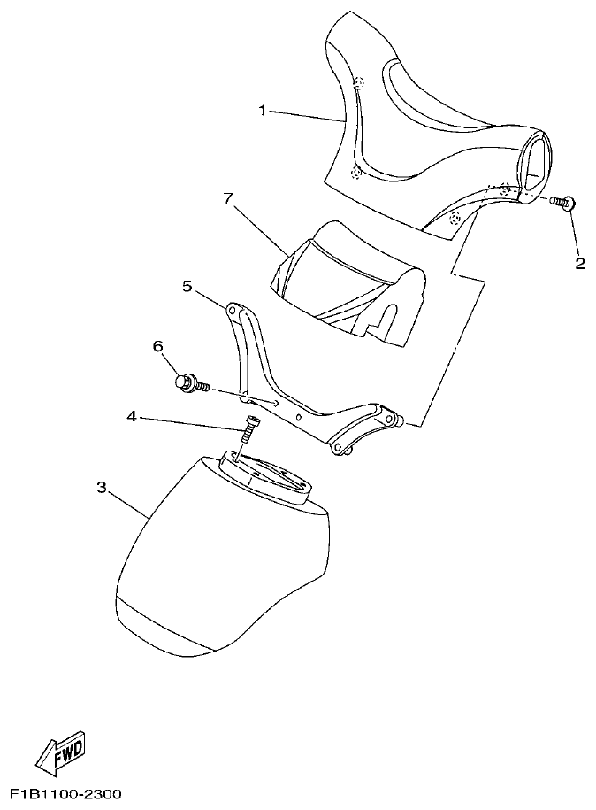 Yamaha FX10 STEERING 2 parts diagram